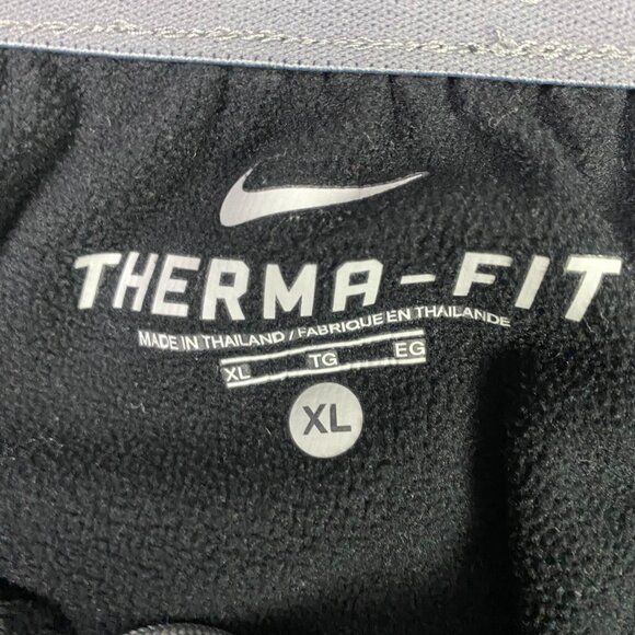 Nike Therma Fit Pants Men's XL Black KO Knockout Fleece Sweatpants 379431 010 - Picture 8 of 15